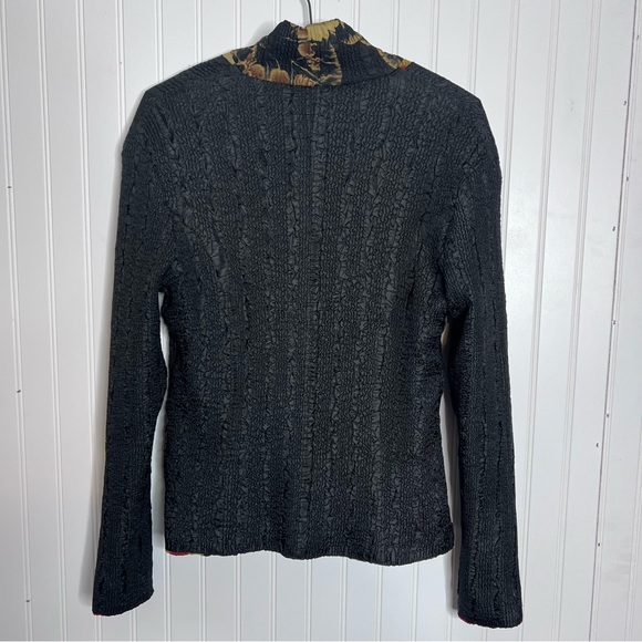 🚨Ubu Floral Reversible Semi Quilted Cardigan Jacket With Pockets - Picture 5 of 15